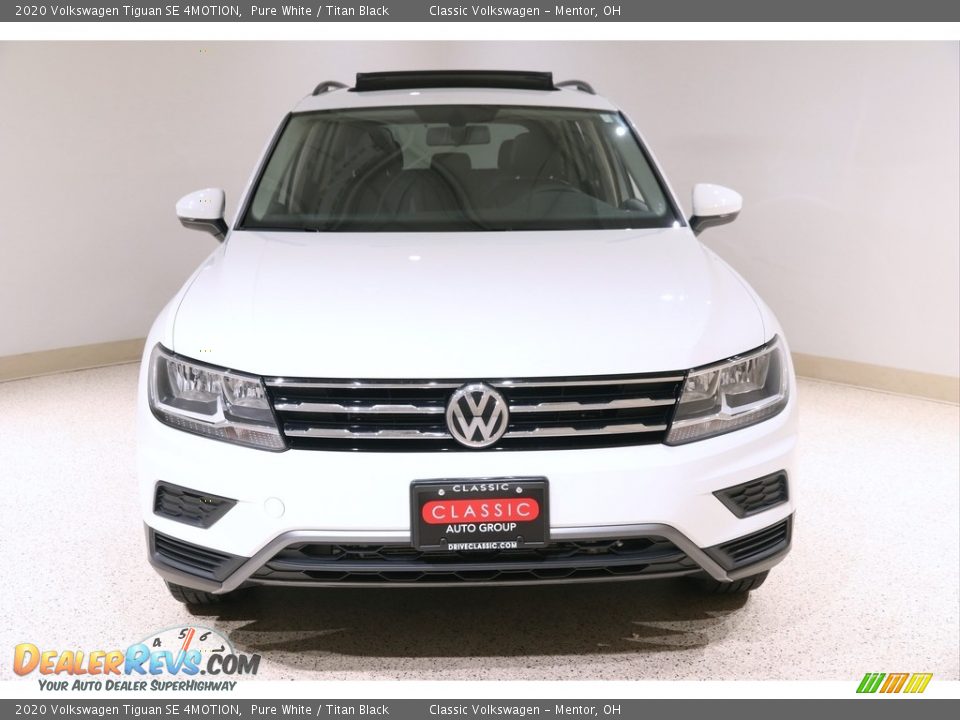 2020 Volkswagen Tiguan SE 4MOTION Pure White / Titan Black Photo #2