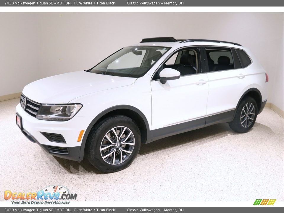 2020 Volkswagen Tiguan SE 4MOTION Pure White / Titan Black Photo #3