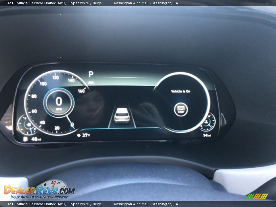 2021 Hyundai Palisade Limited AWD Hyper White / Beige Photo #4