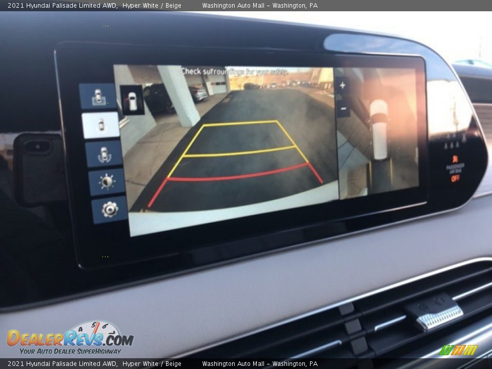 2021 Hyundai Palisade Limited AWD Hyper White / Beige Photo #5