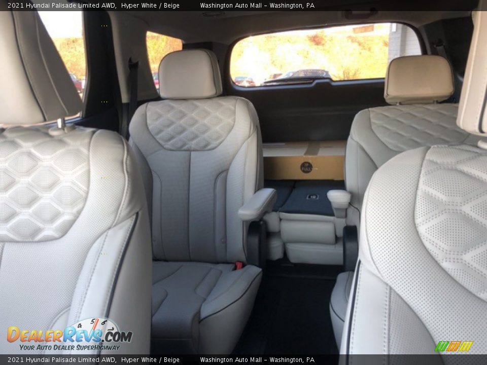 2021 Hyundai Palisade Limited AWD Hyper White / Beige Photo #7