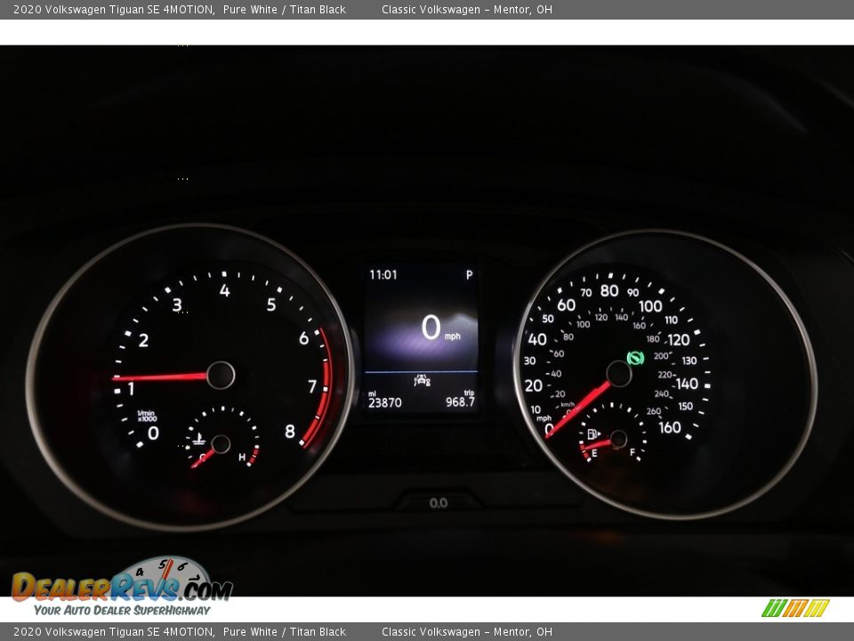 2020 Volkswagen Tiguan SE 4MOTION Pure White / Titan Black Photo #7