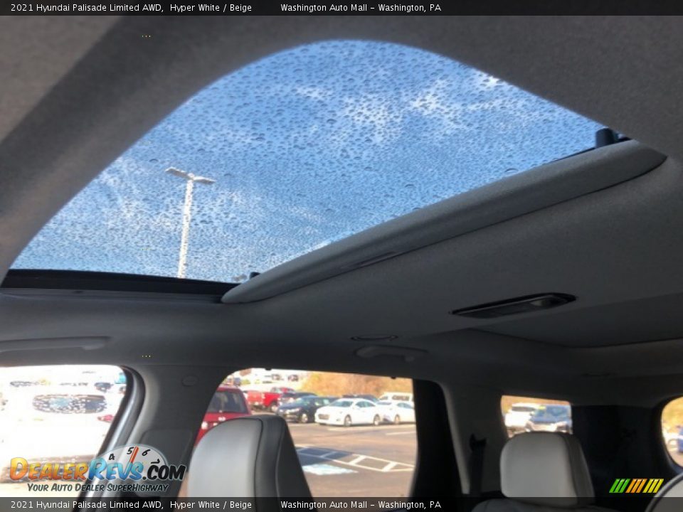 2021 Hyundai Palisade Limited AWD Hyper White / Beige Photo #8