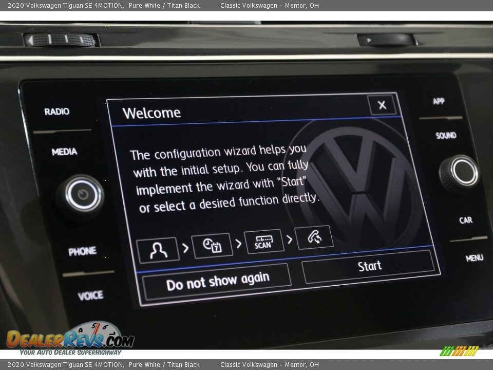 2020 Volkswagen Tiguan SE 4MOTION Pure White / Titan Black Photo #10