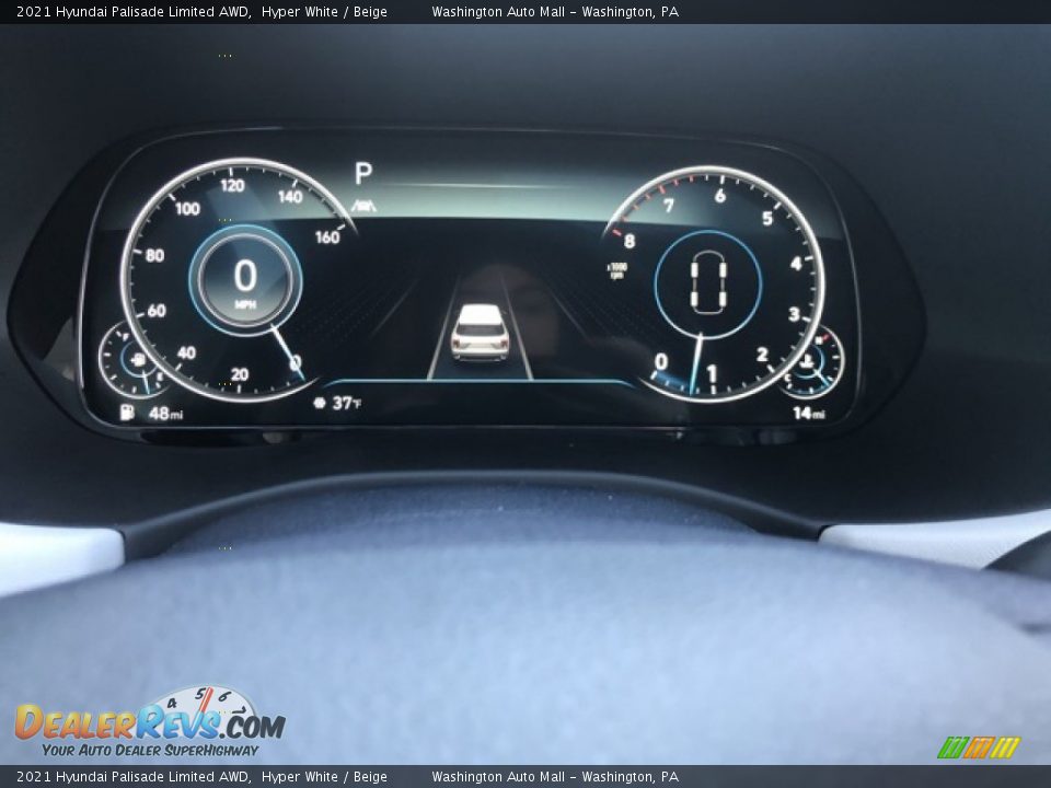 2021 Hyundai Palisade Limited AWD Hyper White / Beige Photo #12