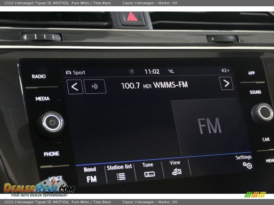 2020 Volkswagen Tiguan SE 4MOTION Pure White / Titan Black Photo #12