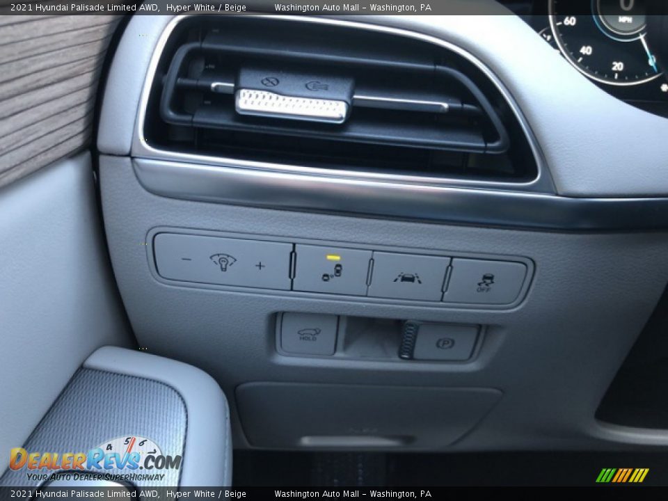 2021 Hyundai Palisade Limited AWD Hyper White / Beige Photo #15