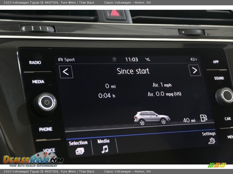 2020 Volkswagen Tiguan SE 4MOTION Pure White / Titan Black Photo #17