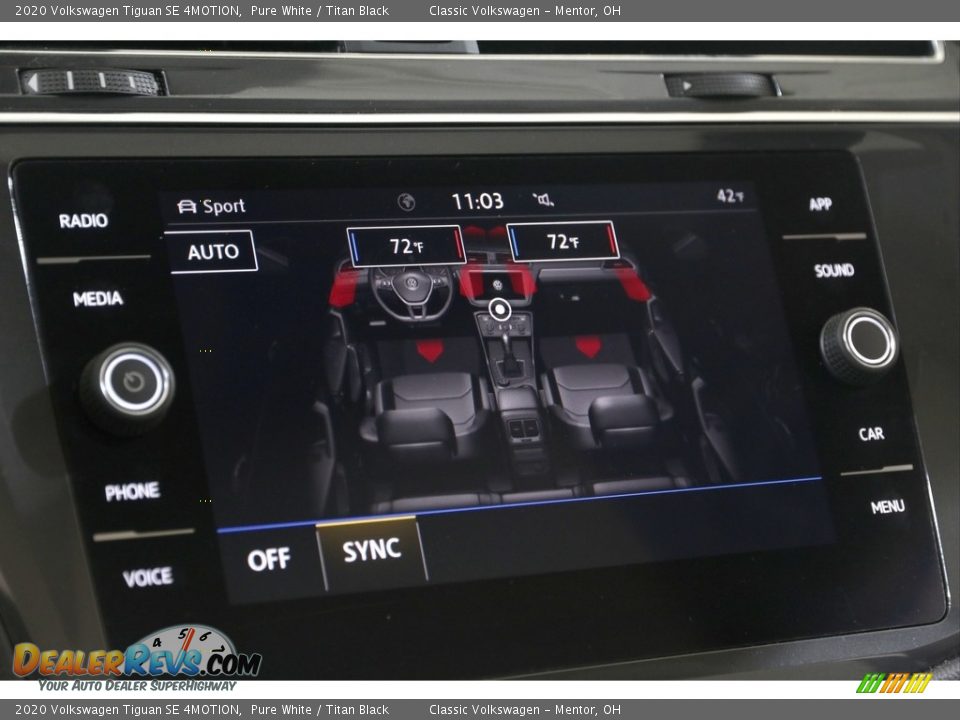 2020 Volkswagen Tiguan SE 4MOTION Pure White / Titan Black Photo #18