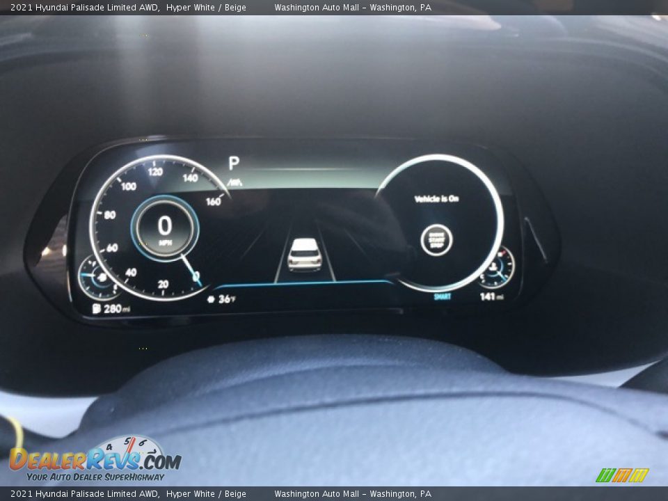2021 Hyundai Palisade Limited AWD Hyper White / Beige Photo #4