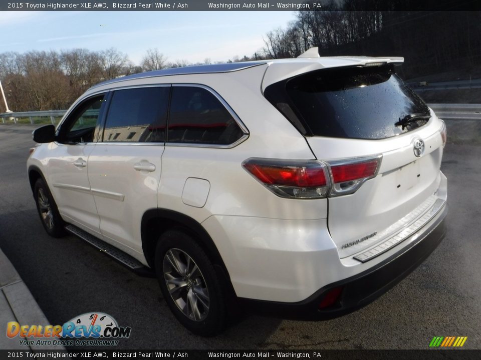 2015 Toyota Highlander XLE AWD Blizzard Pearl White / Ash Photo #13