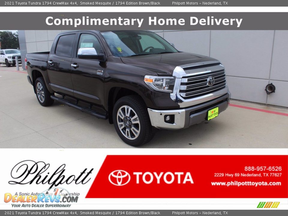 2021 Toyota Tundra 1794 CrewMax 4x4 Smoked Mesquite / 1794 Edition Brown/Black Photo #1