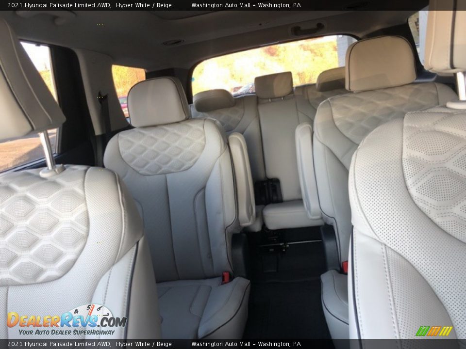 2021 Hyundai Palisade Limited AWD Hyper White / Beige Photo #9