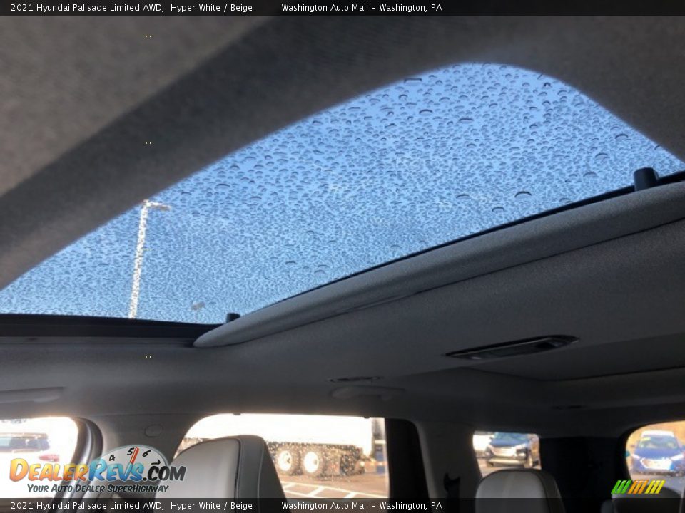 2021 Hyundai Palisade Limited AWD Hyper White / Beige Photo #10