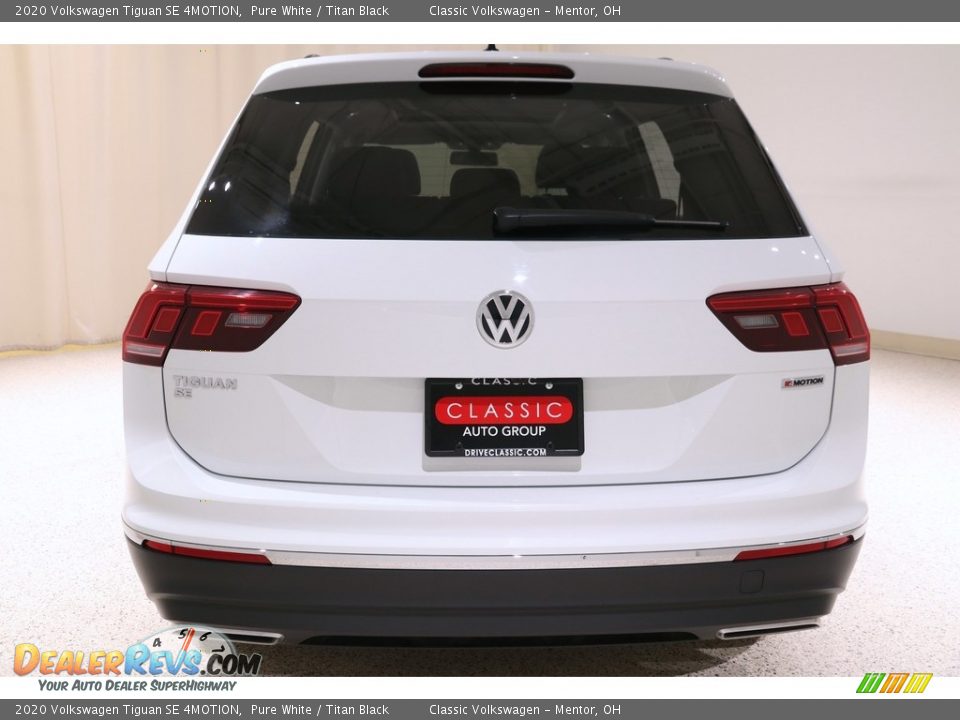 2020 Volkswagen Tiguan SE 4MOTION Pure White / Titan Black Photo #31