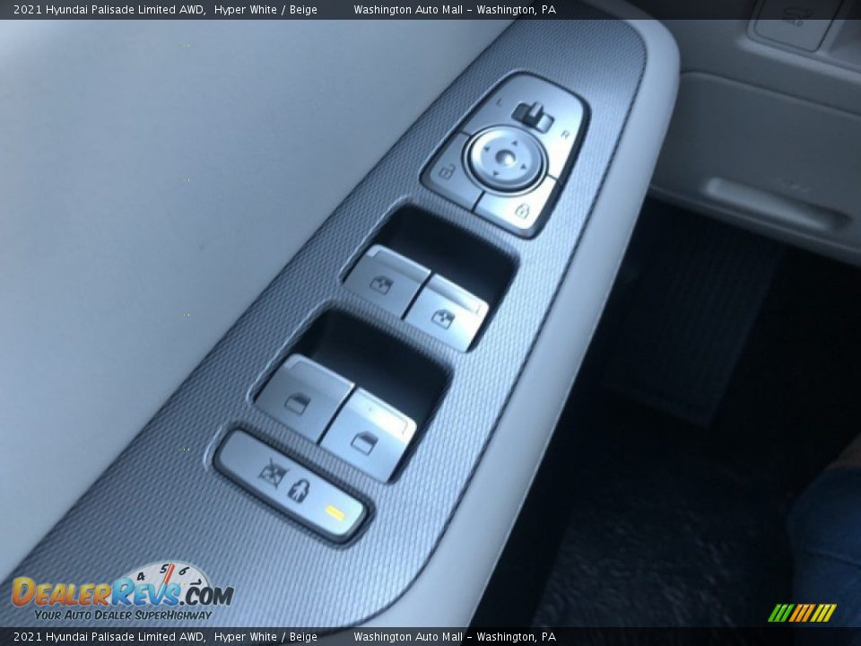 2021 Hyundai Palisade Limited AWD Hyper White / Beige Photo #16