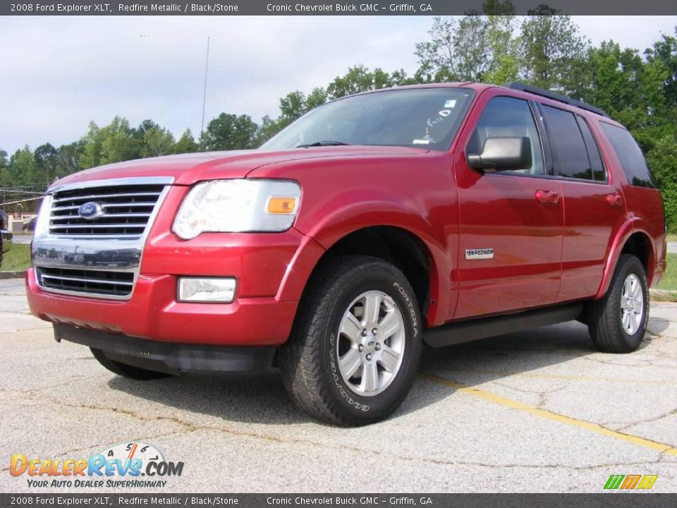 2008 Ford Explorer XLT Redfire Metallic / Black/Stone Photo #2