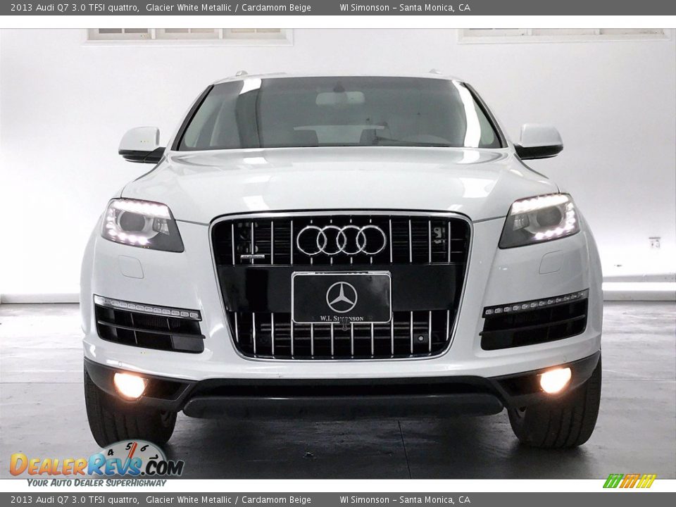 2013 Audi Q7 3.0 TFSI quattro Glacier White Metallic / Cardamom Beige Photo #2