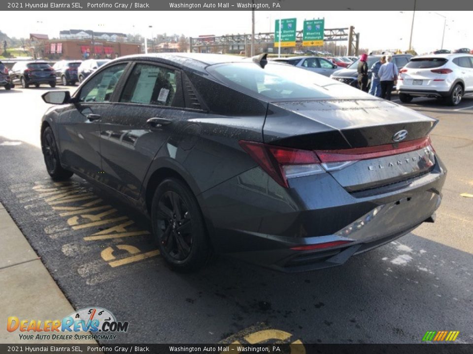 2021 Hyundai Elantra SEL Portofino Gray / Black Photo #3