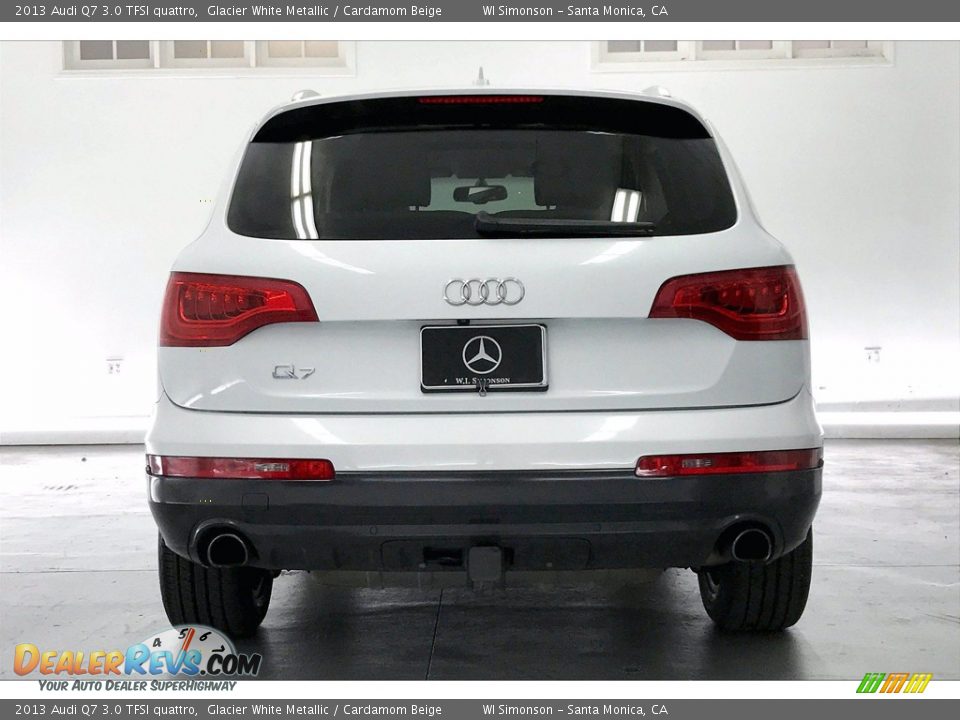 2013 Audi Q7 3.0 TFSI quattro Glacier White Metallic / Cardamom Beige Photo #3