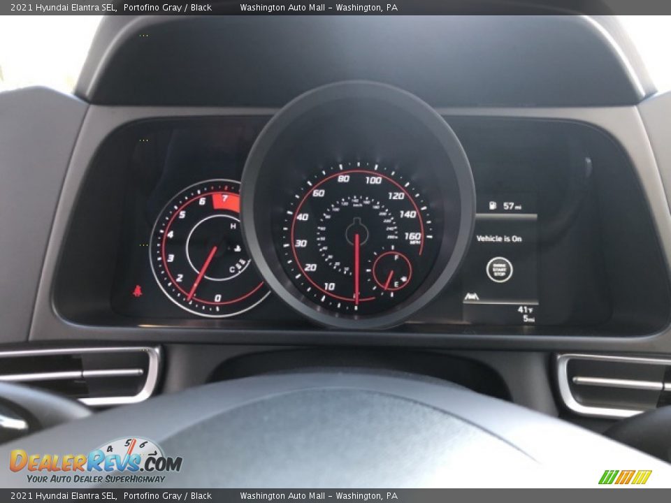 2021 Hyundai Elantra SEL Portofino Gray / Black Photo #4