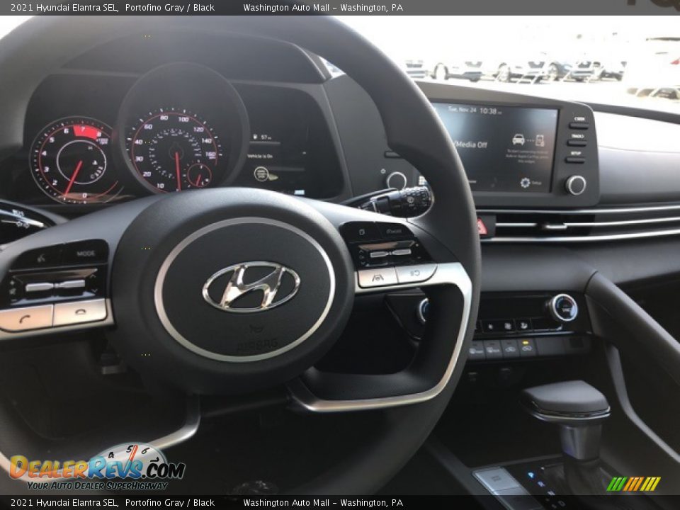 2021 Hyundai Elantra SEL Portofino Gray / Black Photo #6