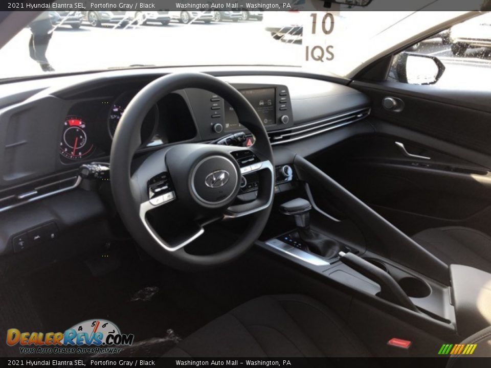 2021 Hyundai Elantra SEL Portofino Gray / Black Photo #9