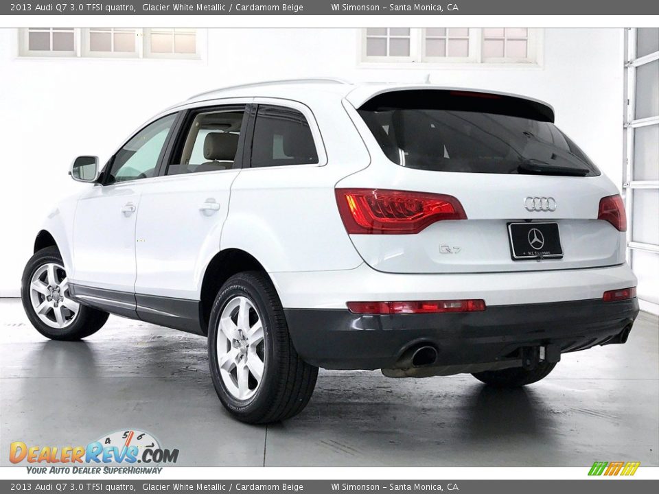 2013 Audi Q7 3.0 TFSI quattro Glacier White Metallic / Cardamom Beige Photo #10