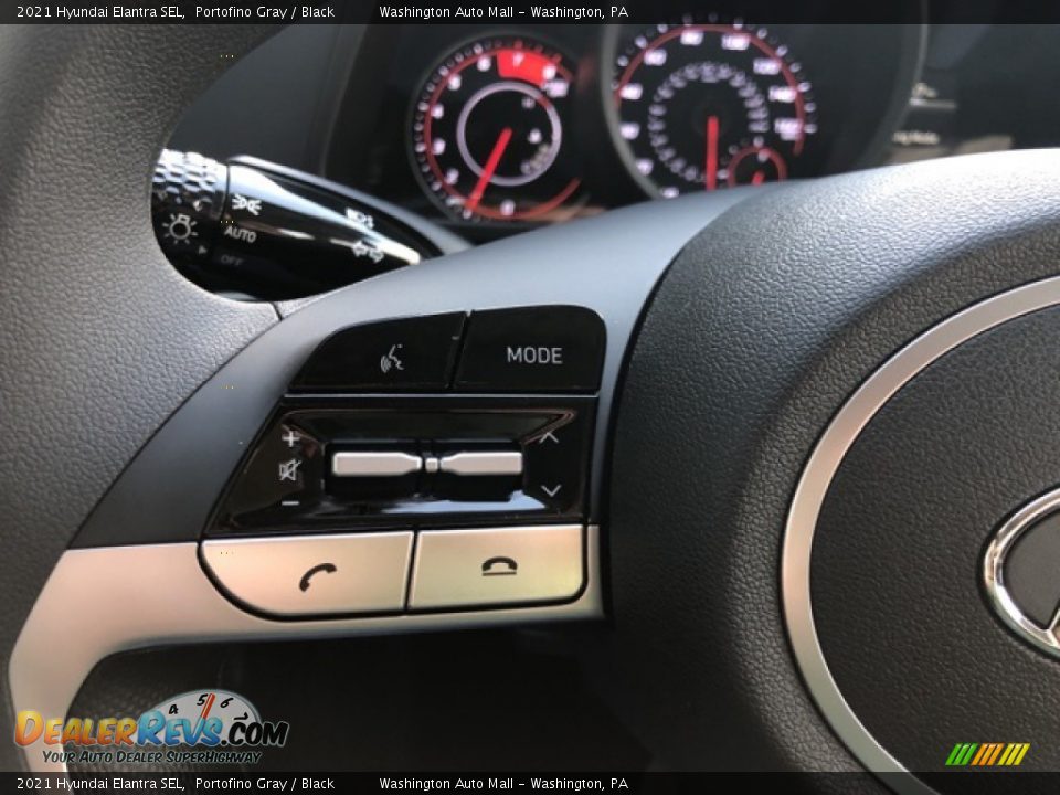 2021 Hyundai Elantra SEL Portofino Gray / Black Photo #14