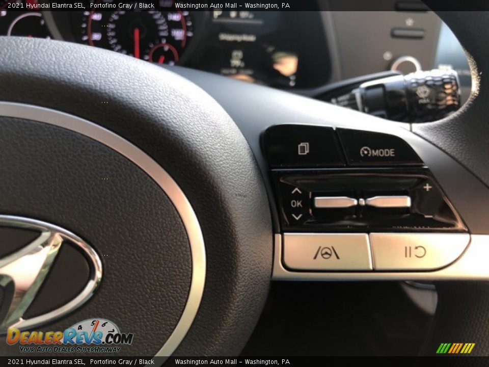 2021 Hyundai Elantra SEL Portofino Gray / Black Photo #15
