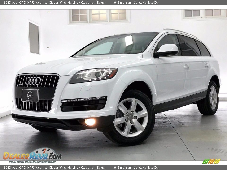 2013 Audi Q7 3.0 TFSI quattro Glacier White Metallic / Cardamom Beige Photo #12