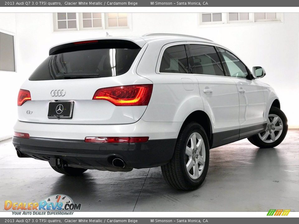 2013 Audi Q7 3.0 TFSI quattro Glacier White Metallic / Cardamom Beige Photo #13