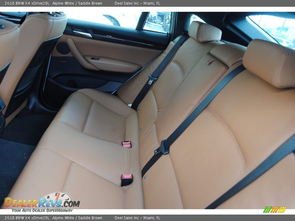 2018 BMW X4 xDrive28i Alpine White / Saddle Brown Photo #10