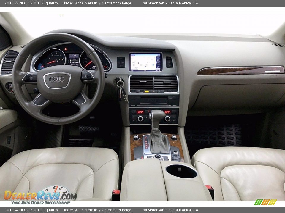 2013 Audi Q7 3.0 TFSI quattro Glacier White Metallic / Cardamom Beige Photo #15