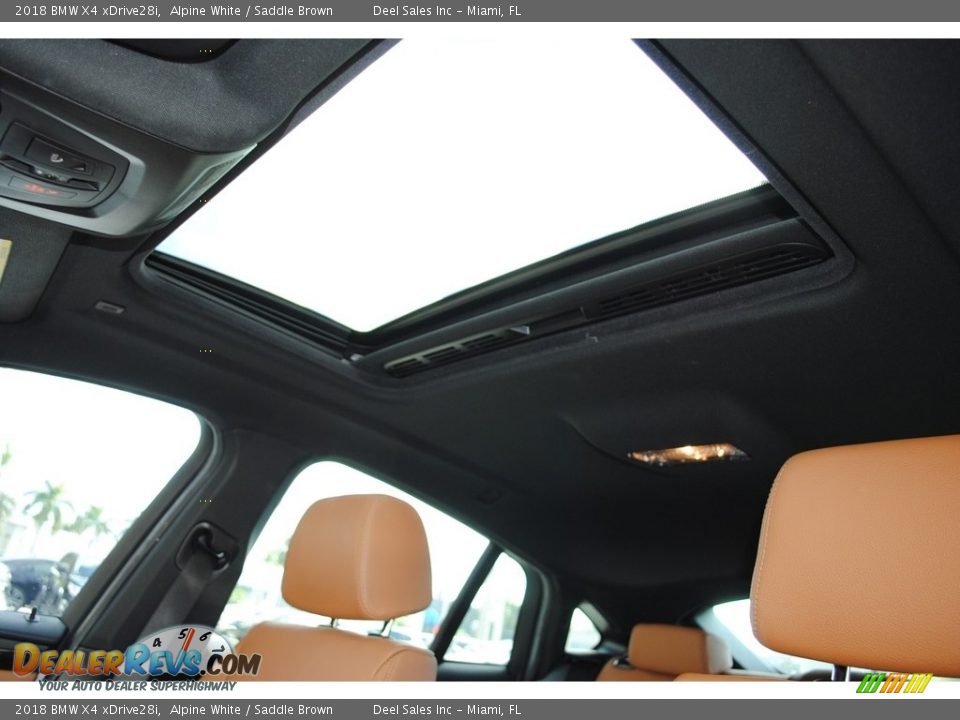 2018 BMW X4 xDrive28i Alpine White / Saddle Brown Photo #13