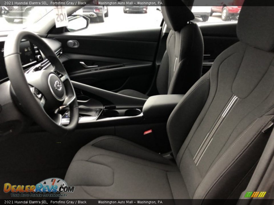 2021 Hyundai Elantra SEL Portofino Gray / Black Photo #6