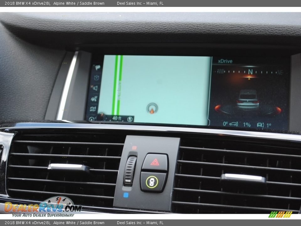 2018 BMW X4 xDrive28i Alpine White / Saddle Brown Photo #15