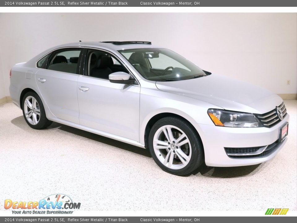 2014 Volkswagen Passat 2.5L SE Reflex Silver Metallic / Titan Black Photo #1