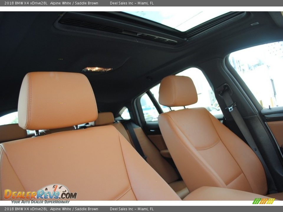 2018 BMW X4 xDrive28i Alpine White / Saddle Brown Photo #18