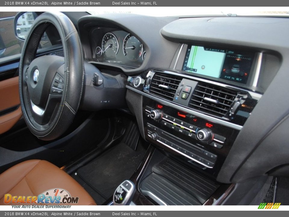 2018 BMW X4 xDrive28i Alpine White / Saddle Brown Photo #19