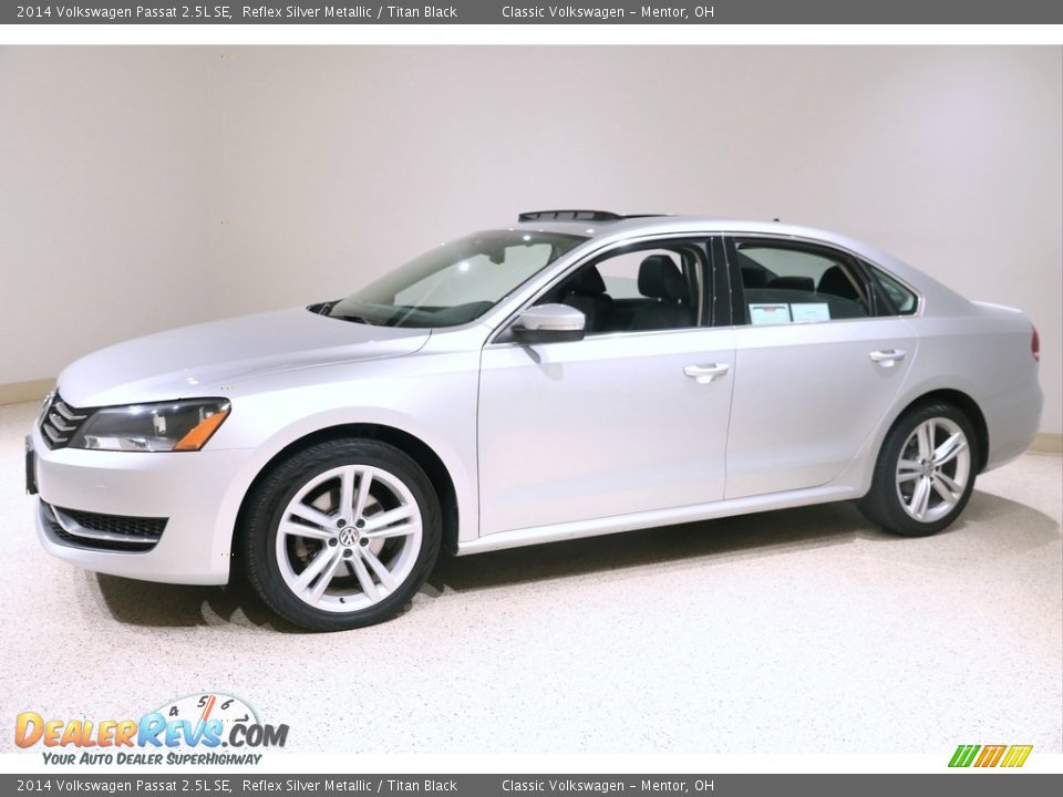 2014 Volkswagen Passat 2.5L SE Reflex Silver Metallic / Titan Black Photo #3