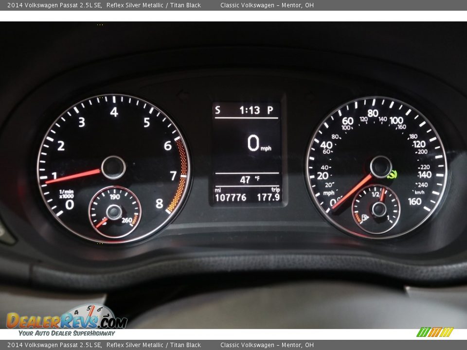 2014 Volkswagen Passat 2.5L SE Reflex Silver Metallic / Titan Black Photo #8