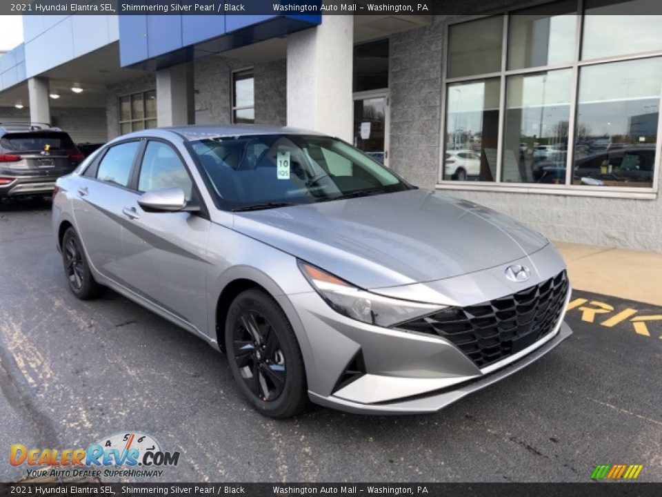 2021 Hyundai Elantra SEL Shimmering Silver Pearl / Black Photo #1