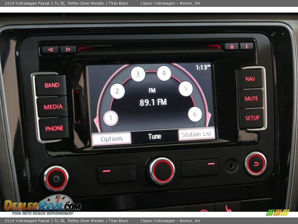 2014 Volkswagen Passat 2.5L SE Reflex Silver Metallic / Titan Black Photo #10