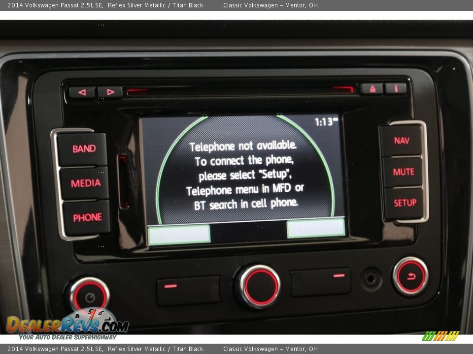 2014 Volkswagen Passat 2.5L SE Reflex Silver Metallic / Titan Black Photo #11