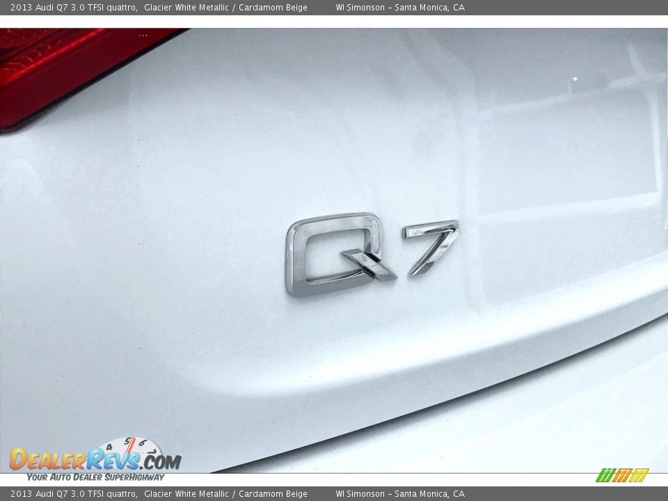 2013 Audi Q7 3.0 TFSI quattro Glacier White Metallic / Cardamom Beige Photo #31