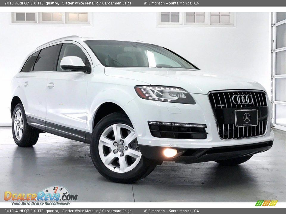 2013 Audi Q7 3.0 TFSI quattro Glacier White Metallic / Cardamom Beige Photo #34