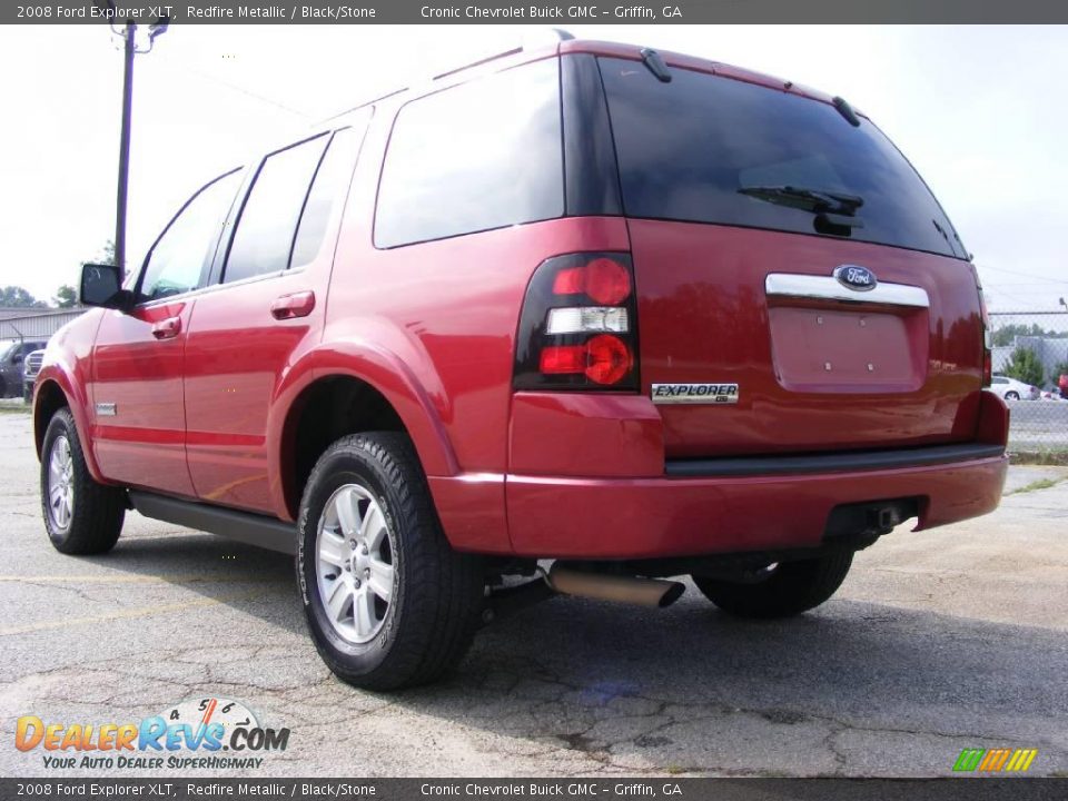 2008 Ford Explorer XLT Redfire Metallic / Black/Stone Photo #8