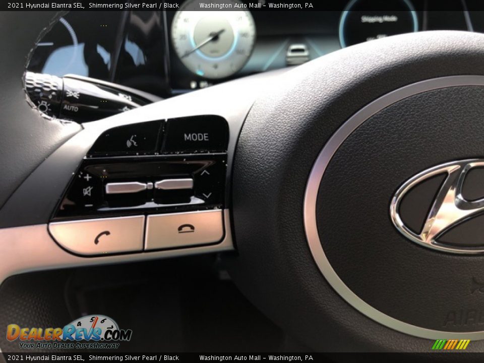 2021 Hyundai Elantra SEL Shimmering Silver Pearl / Black Photo #10