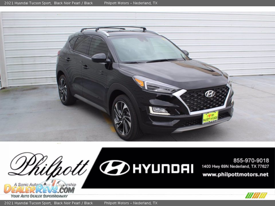 2021 Hyundai Tucson Sport Black Noir Pearl / Black Photo #1